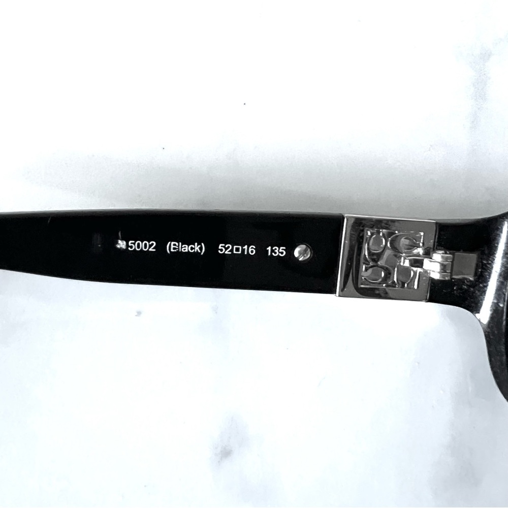 Coach Black Glasses Rectangular Frame W Silver Ac… - image 5